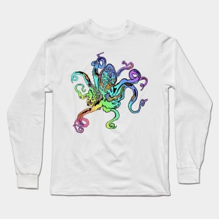 Rainbow Octopus Long Sleeve T-Shirt